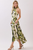 Vestido print abstracto verde