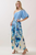 Vestido a un hombro azul