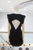 Vestido corto negro