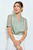 Blusa satin verde pistache