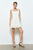 Vestido corto blanco flores 3D