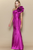Vestido escarola magenta