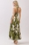 Vestido print abstracto verde