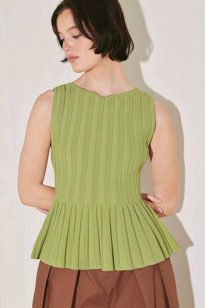 Blusa peplum verde