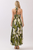 Vestido print abstracto verde