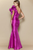 Vestido escarola magenta