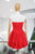 Vestido globo rojo