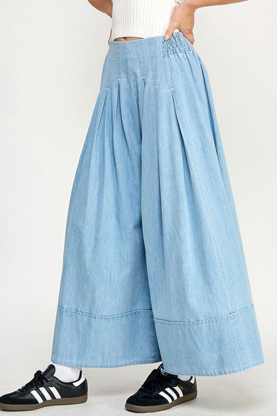 Pantalón amplio denim