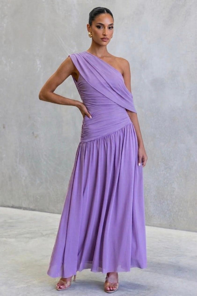 Vestido licra lila