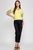 Blusa amarilla acanalada
