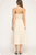 Vestido midi beige