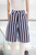 Bermuda rayas baby blue y café