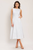 Vestido midi denim blanco