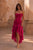Vestido volantes fucsia