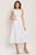 Vestido midi denim blanco
