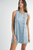 Vestido lino azul