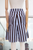 Bermuda rayas baby blue y café