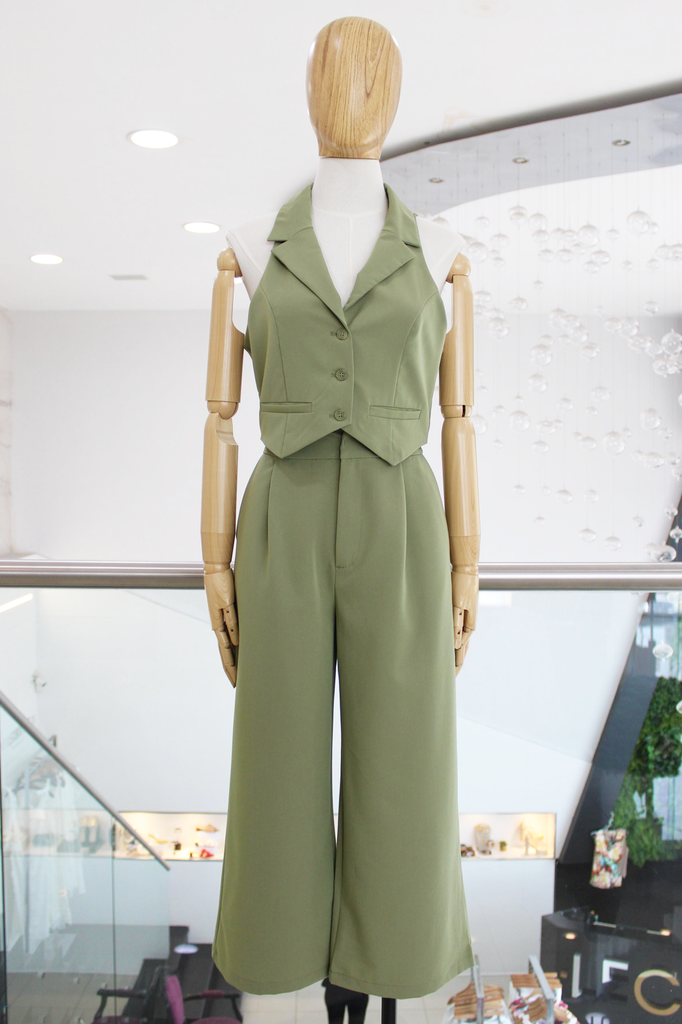 Conjunto verde manzana