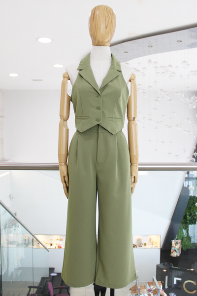 Conjunto verde manzana
