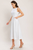 Vestido midi denim blanco
