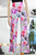 Pantalón floral rosa