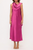 Vestido fucsia satinado