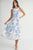 Vestido hojas azules