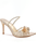 Tacones dorados flor