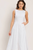 Vestido midi denim blanco