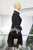 Vestido negro bordado