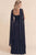 Vestido gasa marino