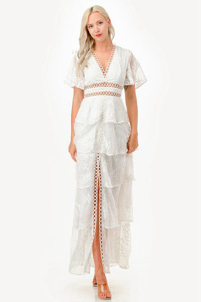 Vestido blanco bordado
