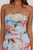 Vestido gasa azul floral