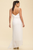 Vestido blanco plisado