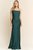 Vestido de seda verde
