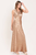 Vestido largo dorado