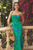 Vestido flores verde y azul