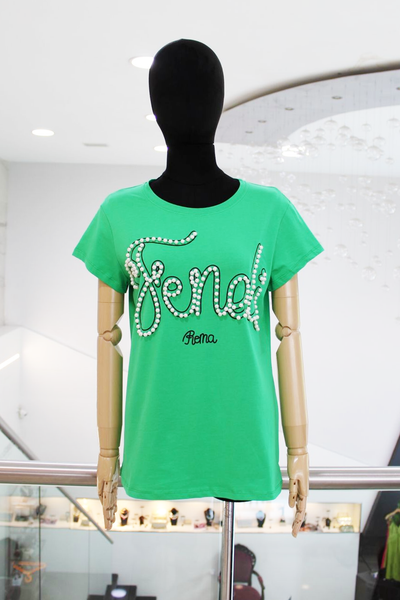 T-shirt verde Fendi