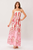 Vestido strapless palmeras