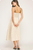 Vestido midi beige