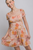 Vestido floral coral