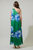 Vestido verde flores