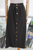 Falda denim negro