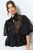 Blusa negra organza
