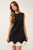 Vestido corto negro