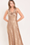 Vestido largo dorado