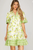 Vestido print floral verde