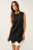 Vestido corto negro