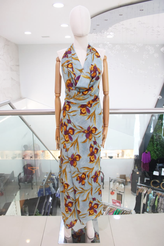 Vestido halter floral