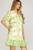 Vestido print floral verde
